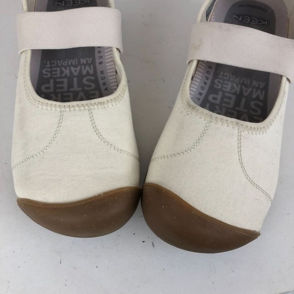 Keen Women's Cream and Brown Flats - Picture 5 of 11
